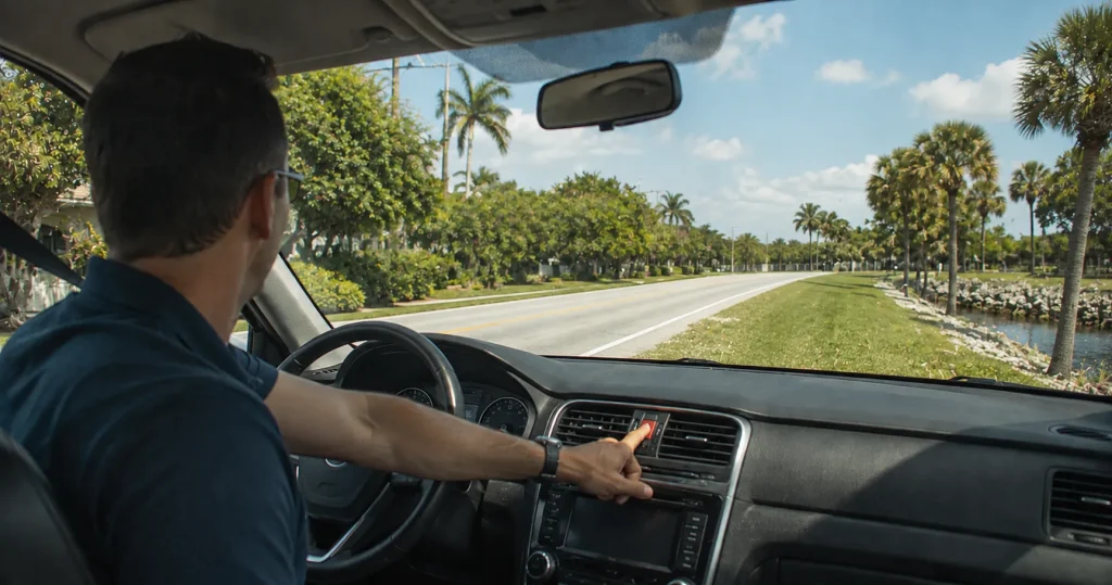 Checking for injuries and moving to safety after a crash