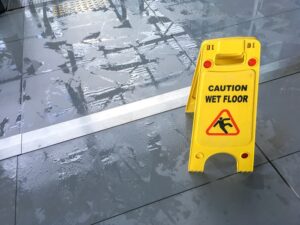 Wet floor sign